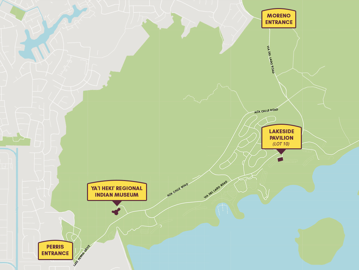 Map of Lake Perris 